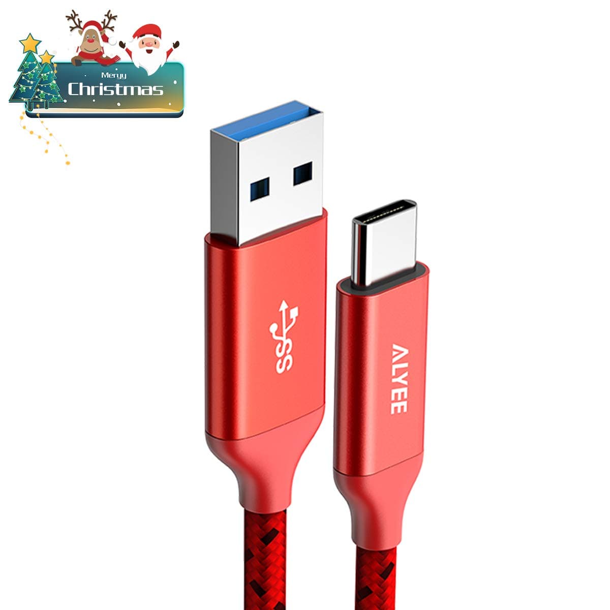 Up to on 6FT USB 3.0 Type C Cable Nylon Braided