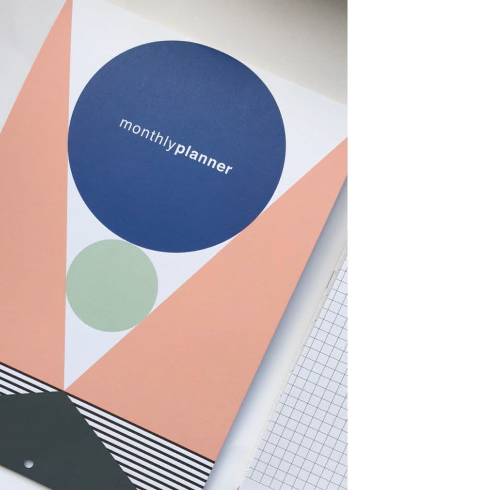 Lollipop Studio MPP0001 Perpetual Monthly Planner - Pastel Colours