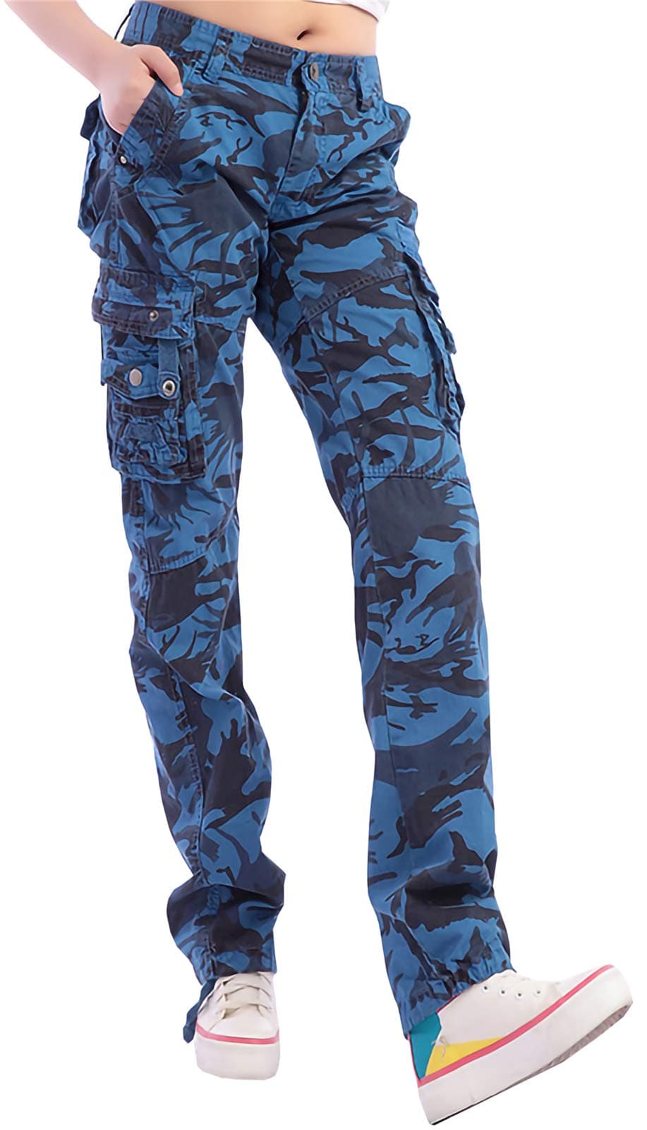 NAWONGSKY Women's Utility Cargo Pants