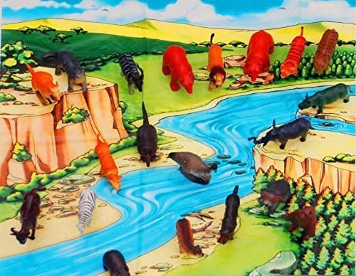 Red Rock Products Plastic Wild Animals Set -20 Pieces