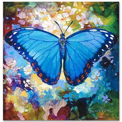 "Blue Morpho" Limited Edition Canvas by Simon Bull
