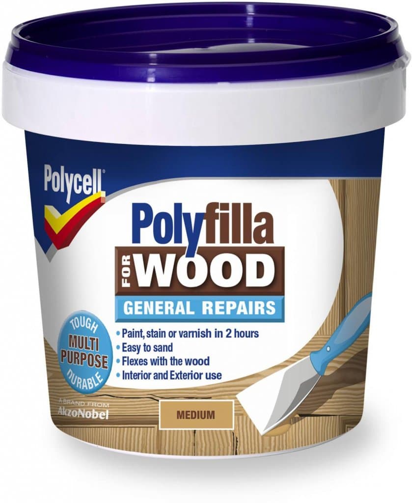 Polycell Polyfilla Wood General Repair 380gm Medium Tub