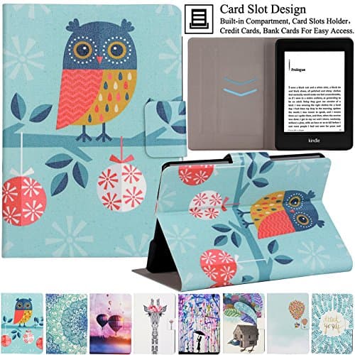 Artyond Kindle Paperwhite Case, The Thinnest and Lightest PU Leather Case With Auto Wake/Sleep Feature Smart Cover For Amazon Kindle Paperwhite (Fits All 2012, 2013, 2015 and 2016 Versions) (Owl)