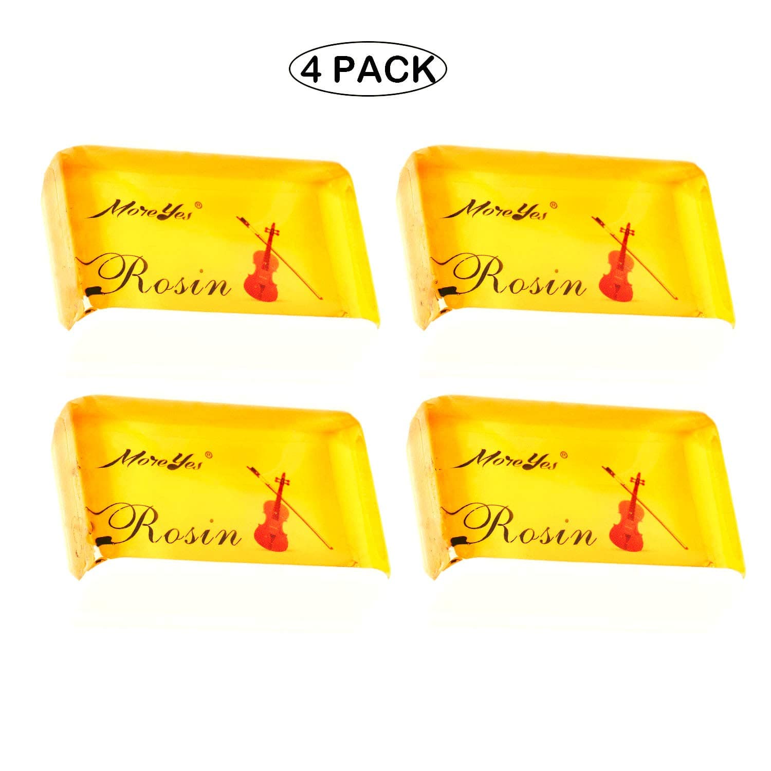 String Rosin for Violin Viola and Cello Rosin for Bows (yellow 4 pack)