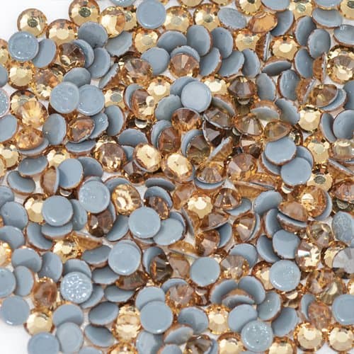 Premium PELLOSA Machine Cut Rhinestone Hot Fix SS-20(4.6mm-4.8mm) Light Colorado Topaz 5 Gross