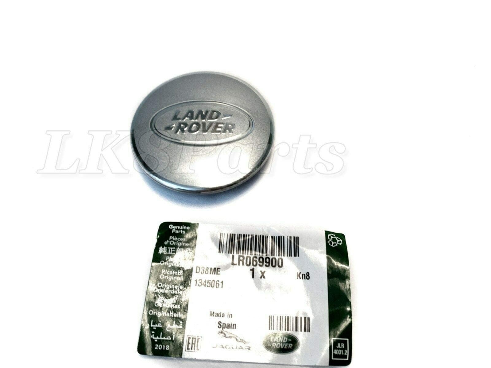 Proper Spec Range Rover Polished/Matte Silver Wheel Center Caps Genuine LR069900 New