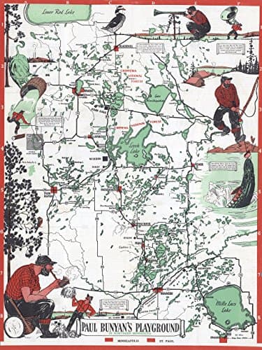Northern Minnesota Map | Paul Bunyan's Playground Map
