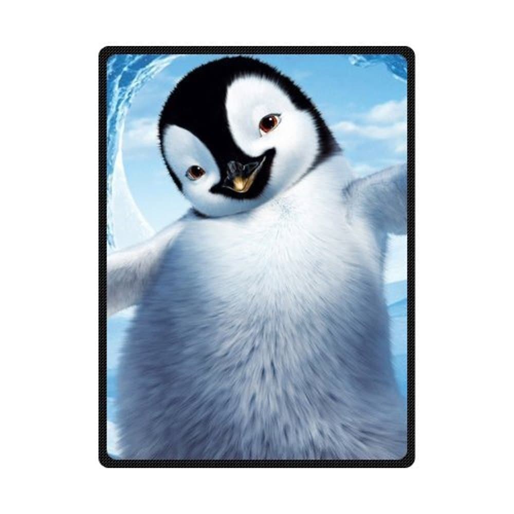 Godes You Penguin Comfortable Custom Unique Fleece Blanket (Large)