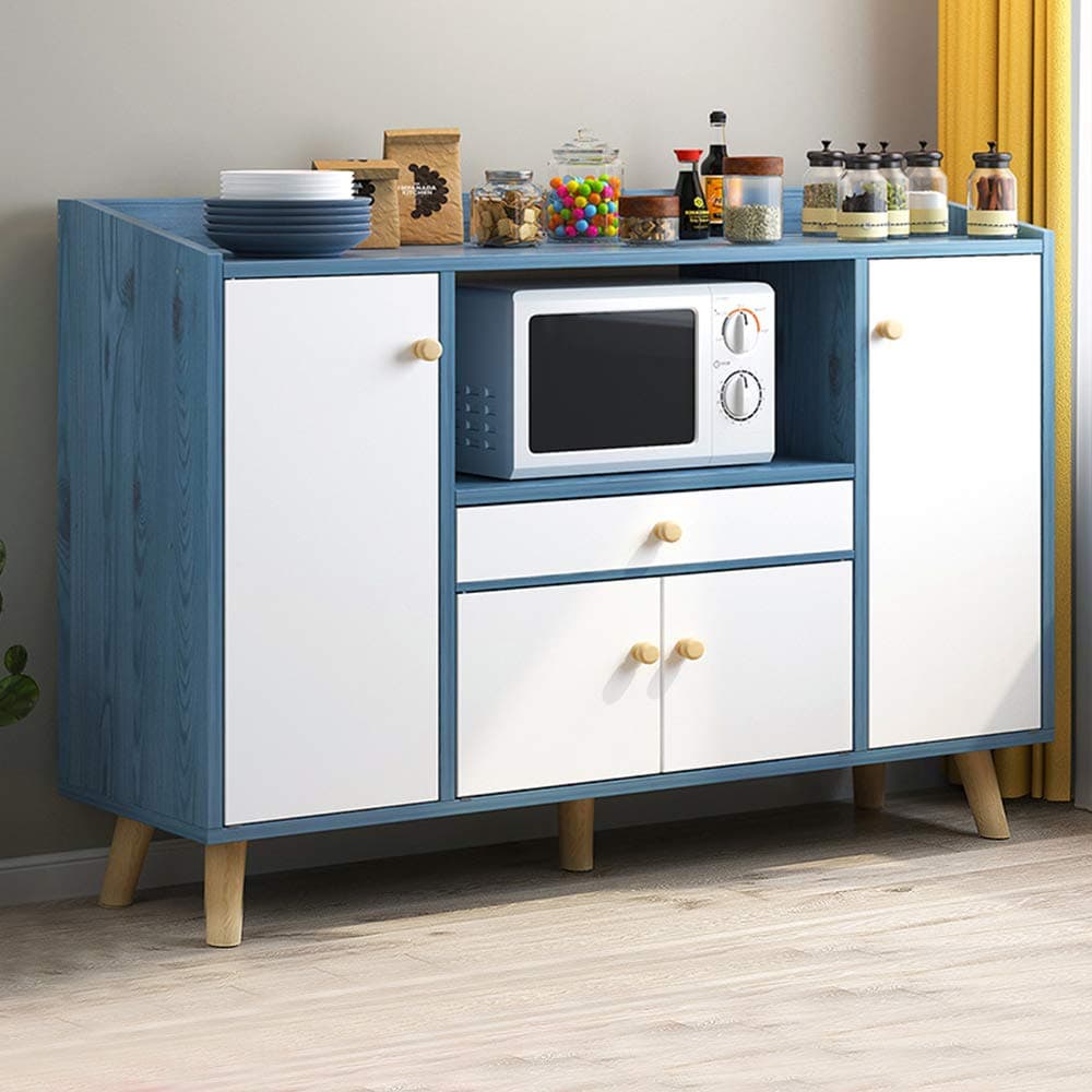 HomeSailing Kitchen Cupboard Sideboard buffet Table Floor Stand with Doors and Shelves Drawers Living Room Utility Unit Storage Side Cabinet Large Chest Cabinet for Dinette Dinning Room