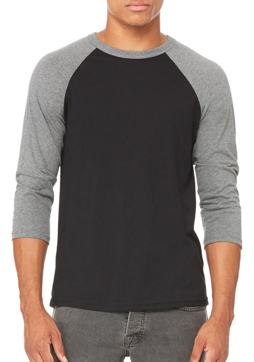 Unisex Jersey 3/4 Sleeve Baseball Tee