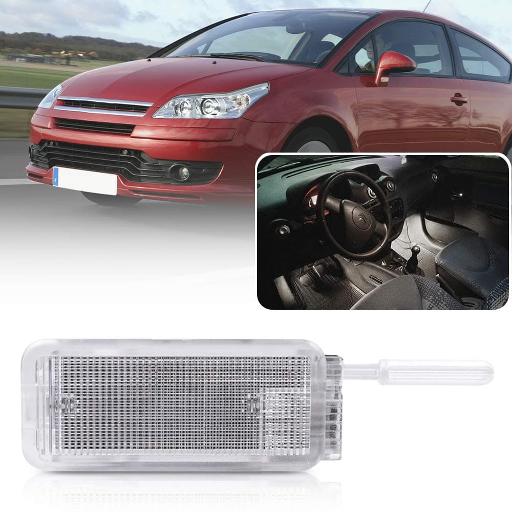 NSLUMO 1pcs Led Interior Glove Box Light compatible with Citro.en C2 C3 C5 C6 Peu.geot 1007 406 NEW 206 (T1) 12V Led Luggage Trunk Lamp