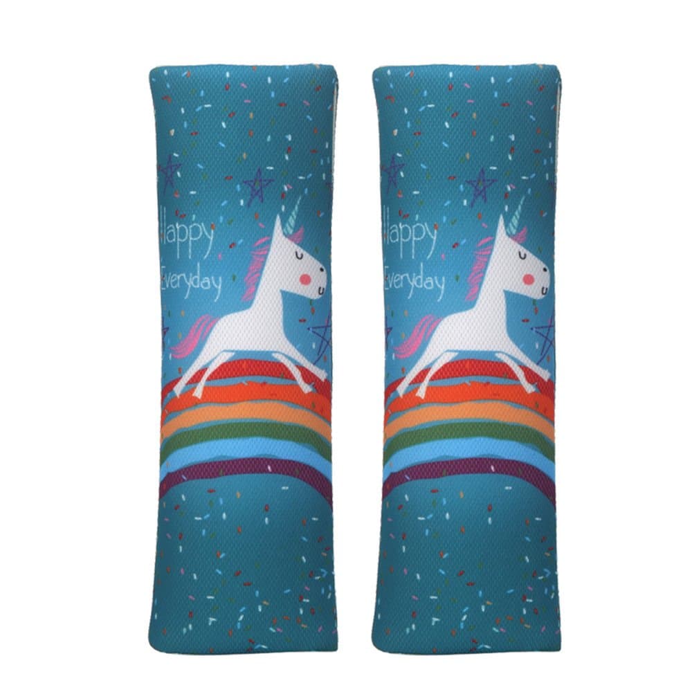 JBBERTH Auto Car Seat Belt Covers Shoulder Pads 2Pcs One Pair (Unicorn)