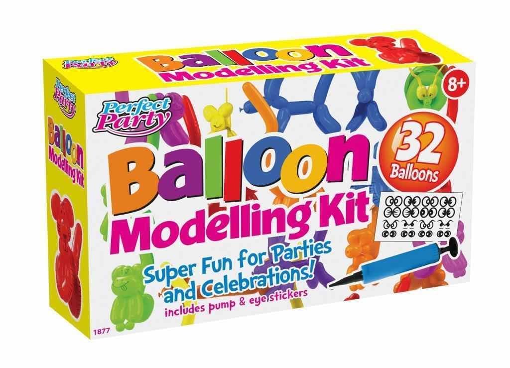 New Retro Balloon Twisting Modelling Kit With Hand Pump-32 Balloons(Mega_Jumble)