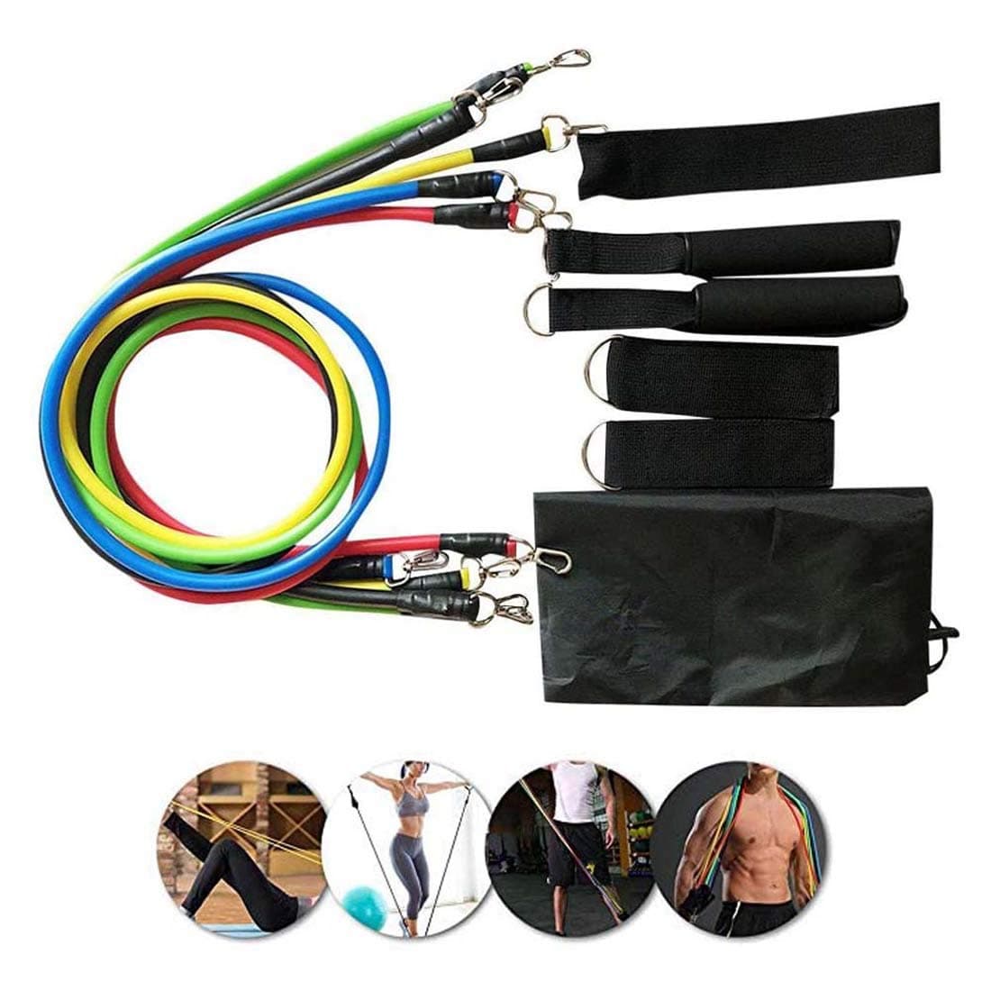 Isolation Belt Set Adjustable Pulling Force Resistance Set Guide Exercise Bands