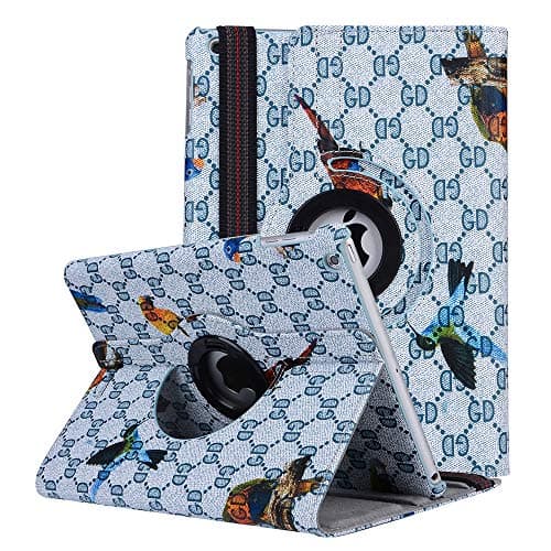 iPad Pro 12.9 2017/2015 Case A1584 A1652 A1670 A1671- Multiple Angles Stand with Smart Protective Cover Auto Sleep/Wake for Apple Pro 12.9 (1st Gen) / iPad Pro 12.9 (2nd Generation) (Blue Bird)