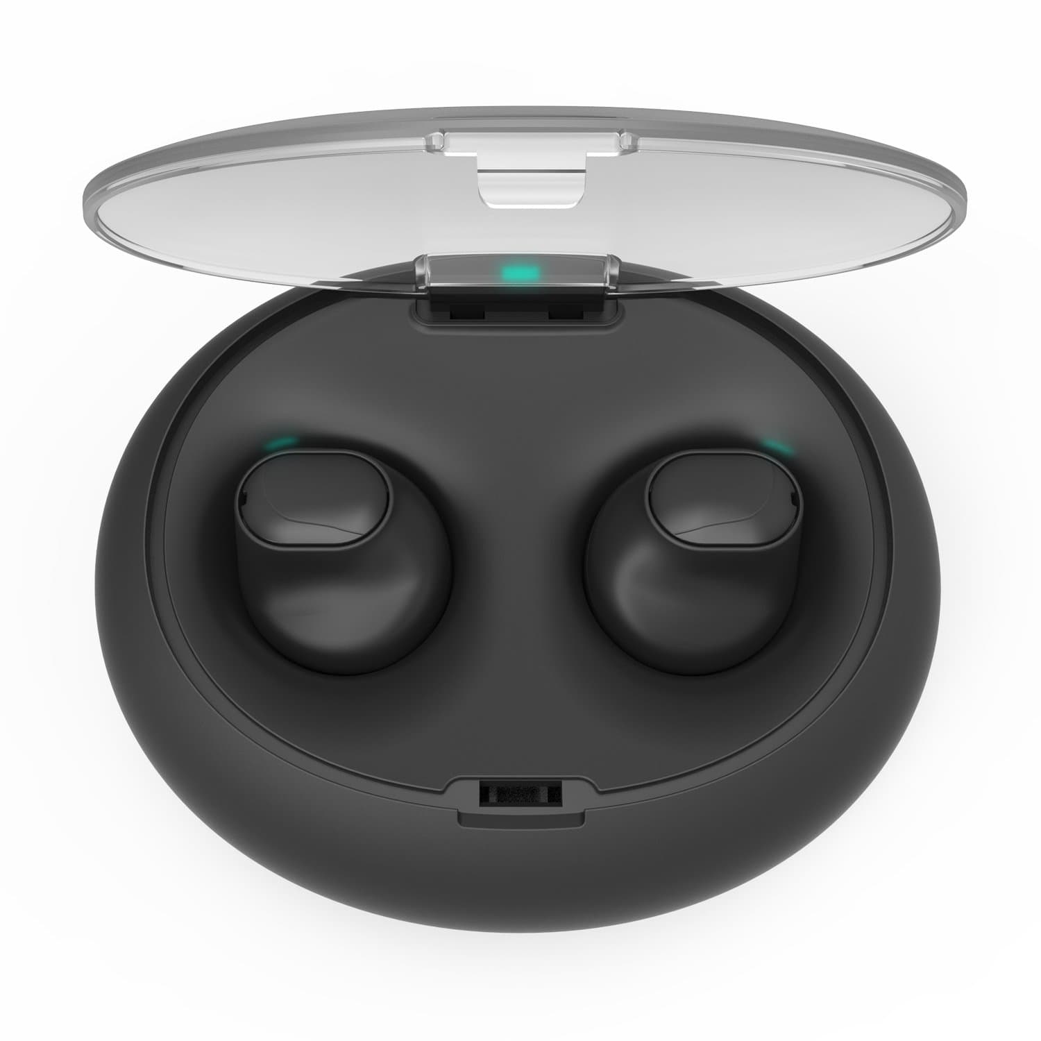 Truly Wireless Headphones, Parihy True Wireless Earbuds Bluetooth Headset with Charging Box Sweatproof for Smartphones Tablets, Laptop, Apple iPad Android, iOS and More (Black)