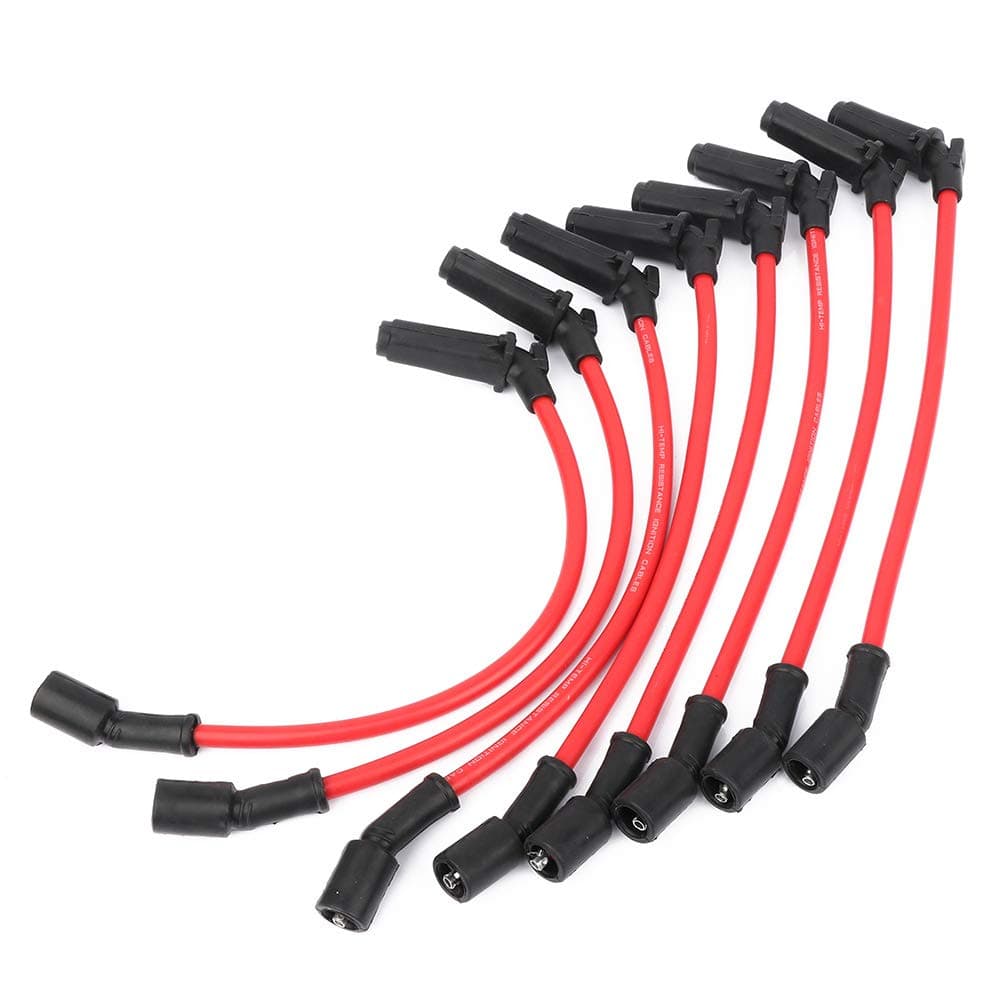 LSAILON 8pcs Spark Plug Wire Sets Fit for Cadillac Chevy GMC Hummer H2 Pontiac G8 1998-2012