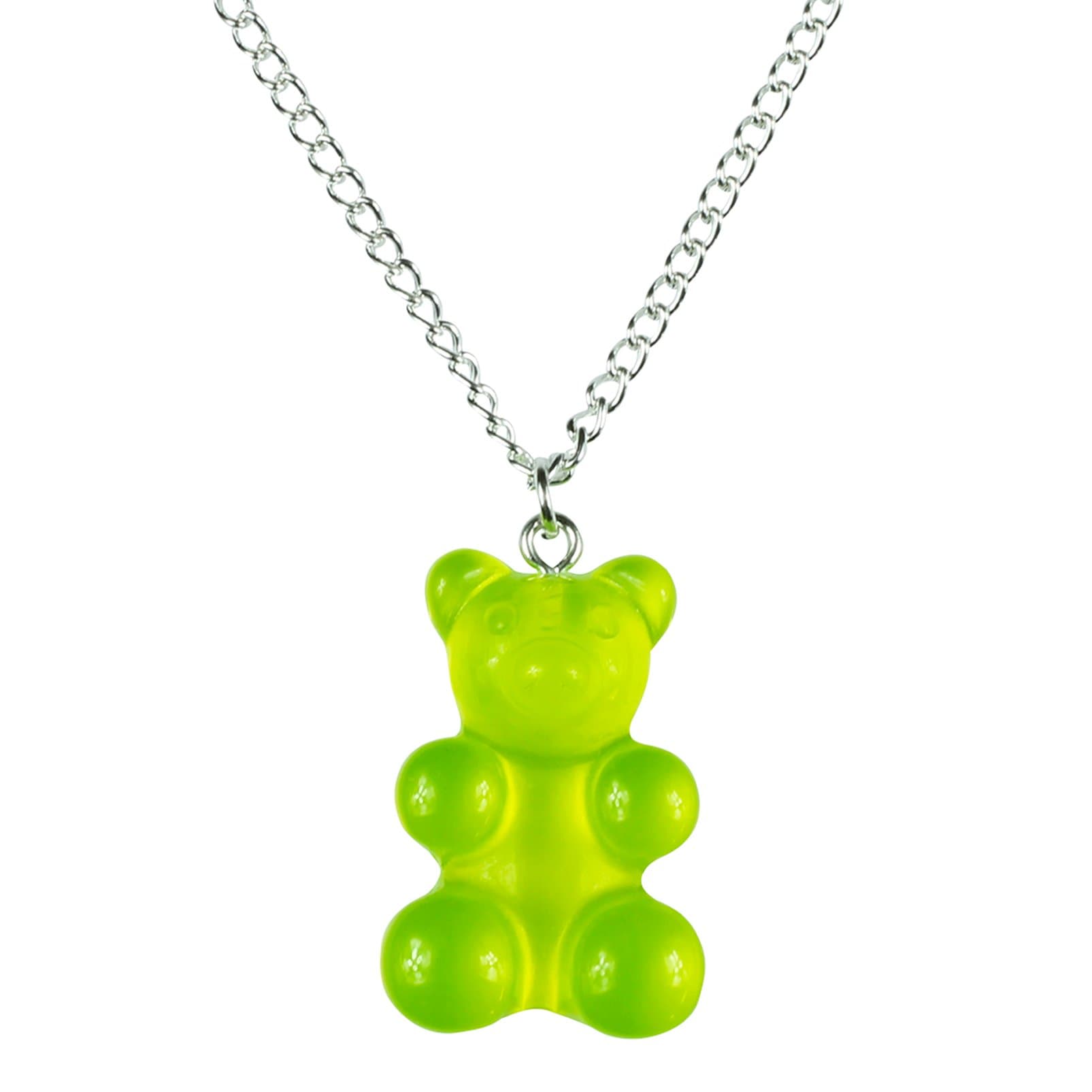 The Funky Barcode Penny Sweets Large Gummy Bear Lemon & Lime Necklace Gift Box Available