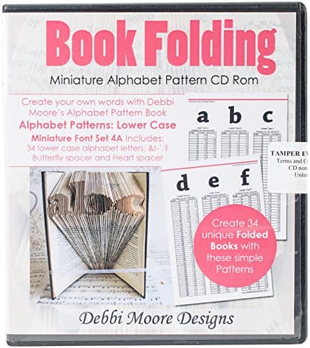 CDSET382 Debbi Moore CD Rom Book Folding Patterns-Times New Roman Alpha 4A, Mini Lower