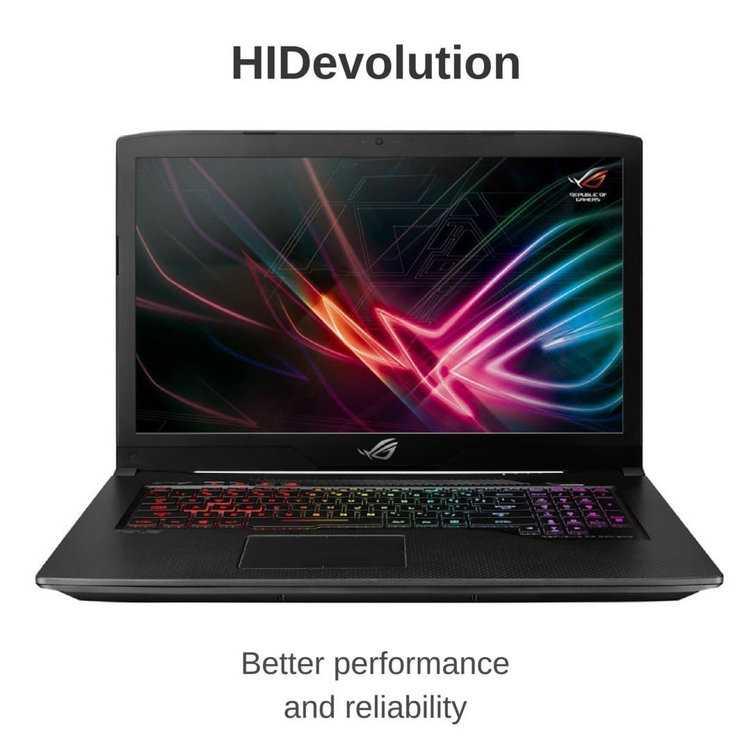 HIDevolution ASUS ROG Strix GL703GM Scar 17.3” FHD 120Hz Gaming Laptop | 2.2 GHz i7-8750H, GTX 1060, 16GB DDR4/2666MHz RAM, PCIe 256GB SSD + 1TB SSHD | Authorized Performance Upgrades & Warranty