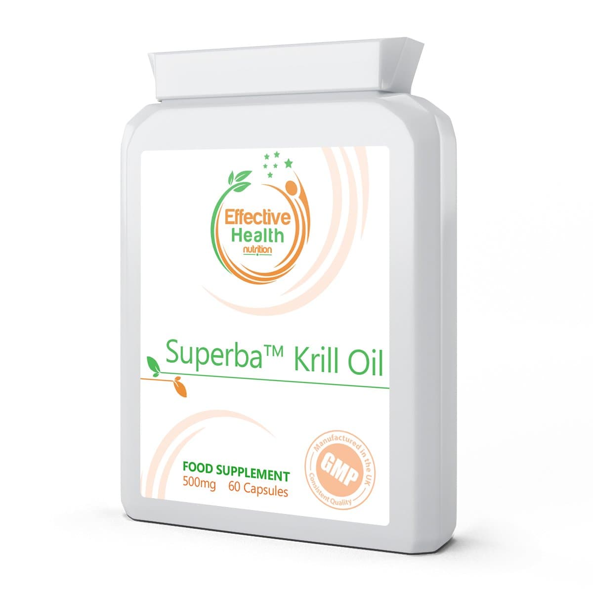 Superba Krill Oil Extract 500mg 60 capsules – 1000mg per serving – High Grade 100% Pure Cold Pressed Eco Harvested Antarctic Krill - source of Omega 3 - contains Astaxanthin - benefits cardiovascular function, heart health, manage cholesterol, brain health, supports immune system, joint health and reduces inflammation