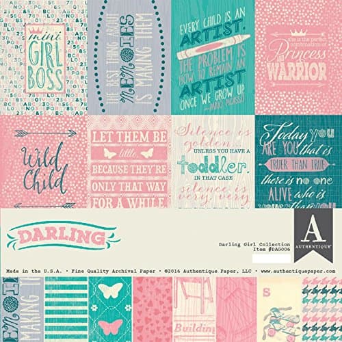 Authentique Darling Girl Scrapbook Collection Kit