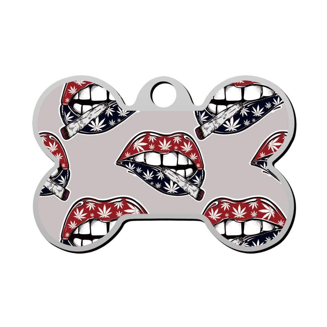 GPZHM Cute Skull Pet Tag - Bone Shaped Dog Tag & Cat Tags Pet ID Tag Personalized Custom Your Pet's Name & Number 3D Printing