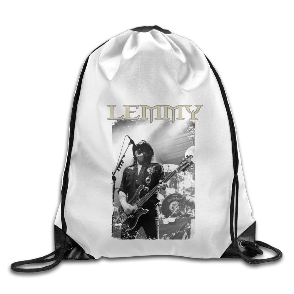 Bekey Motorhead Lemmy Lived To Win Poster Gym Drawstring Backpack Bags For Men & Women For Home Travel Storage Use Gym Traveling Shopping Sport Yoga Running