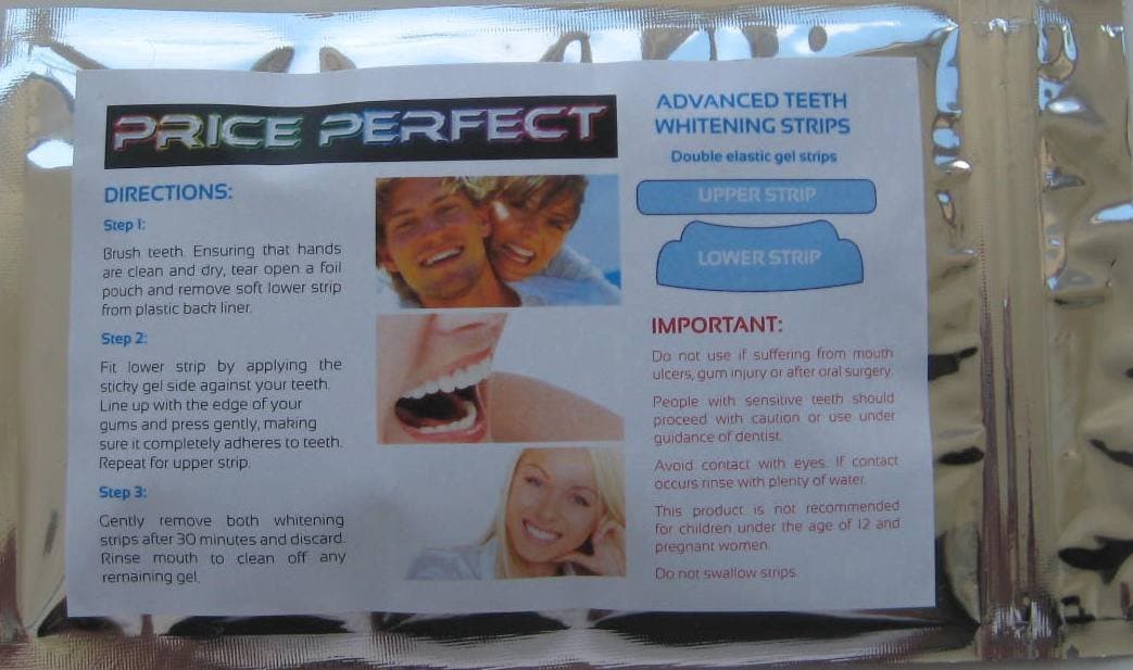 28 Teeth Elastic Gel Whitening Strips Non Peroxide Professional Home Whitener Tooth Bleaching