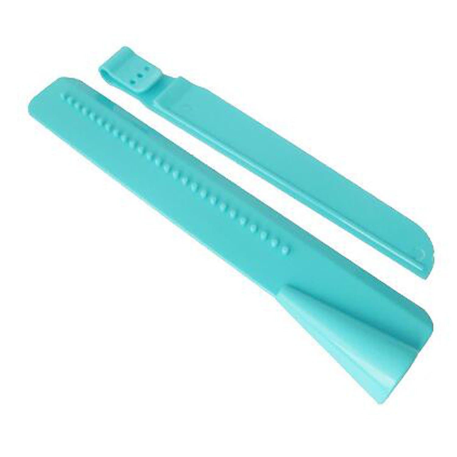 2 in 1 Cake Scraper Decorating Tools Smoother Adjustable Cream Cake Edge Side for DIY Baking Wedding Birthday Cake, Blue
