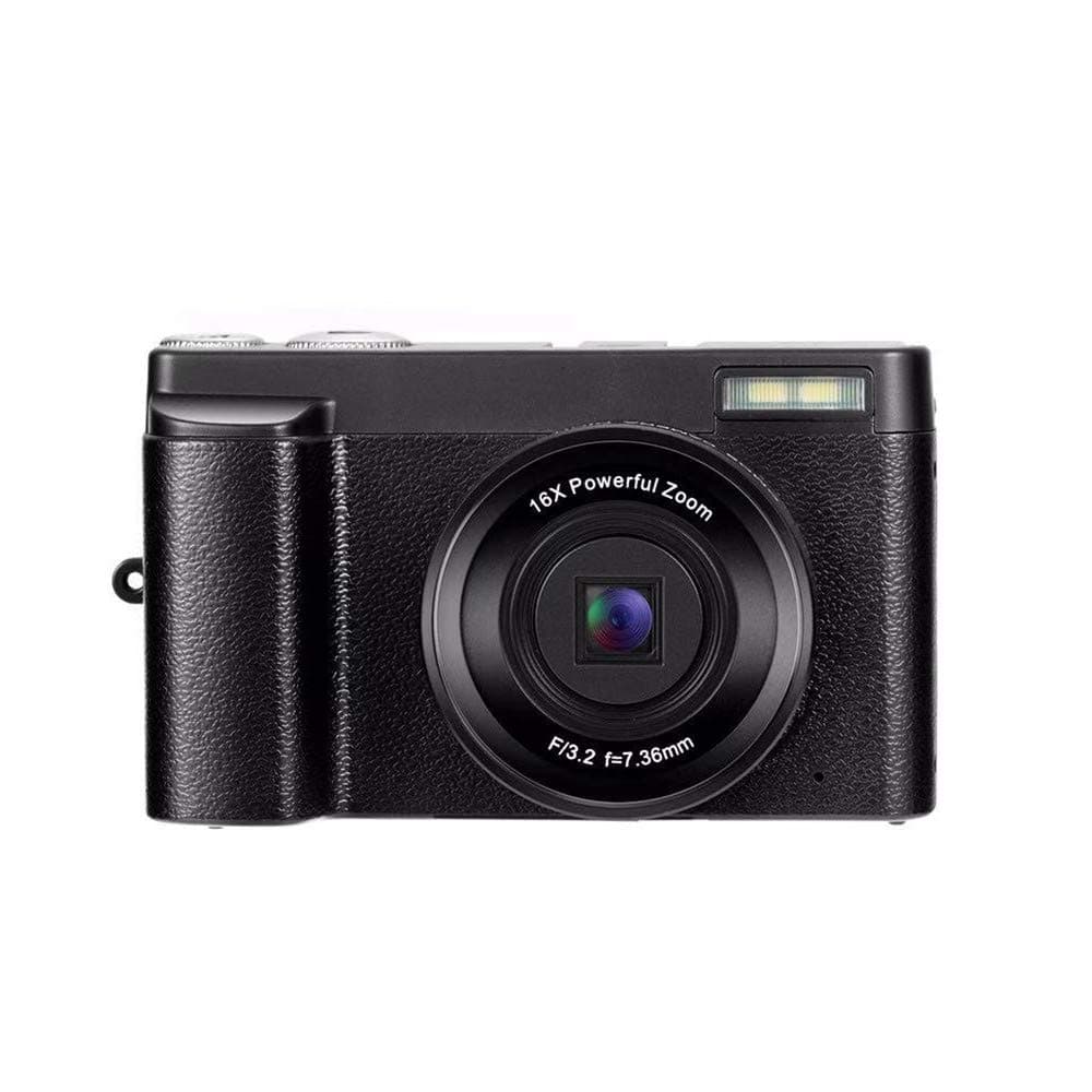 Digital Camera Vlogging Camera Camcorder 24MP Full HD WiFi Youtube Camera 3.0 Inch 180 Degree Rotation Flip Screen Camera 16X Digital Zoom