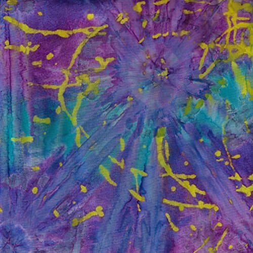 Purple Scatter Design 100% Cotton Bali Batik Tie Dye Pattern Fabric for Patchwork, Quilting & Crafting – (Priced Per/Quarter Metre)