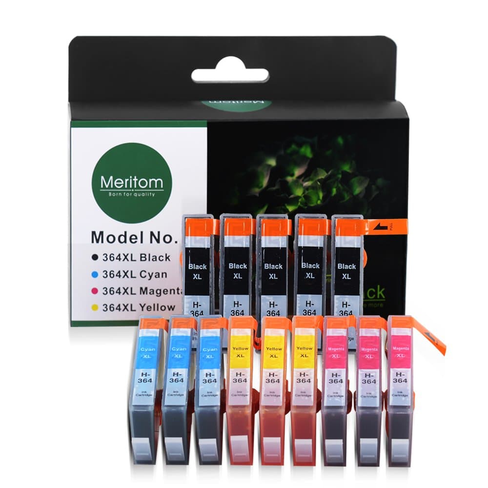 For HP364XL Ink Cartridges Multipack - High Yield Compatible Combo Pack of 14 ( 5 Black, 3 Cyan, 3 Magenta, 3 Yellow) for Use on Deskjet 3520