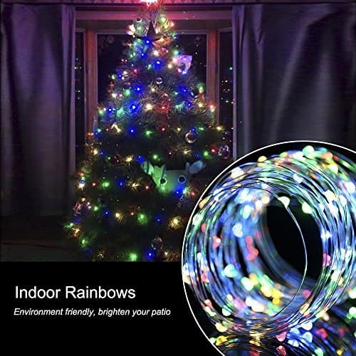GMFive USB Operated Copper Wire Color Changing Starry Lights 6m/20ft 60LED String USB DC 5V for Chritsmas Wedding Halloween Patio Party Decorations Fairy Steady ON/OFF mode