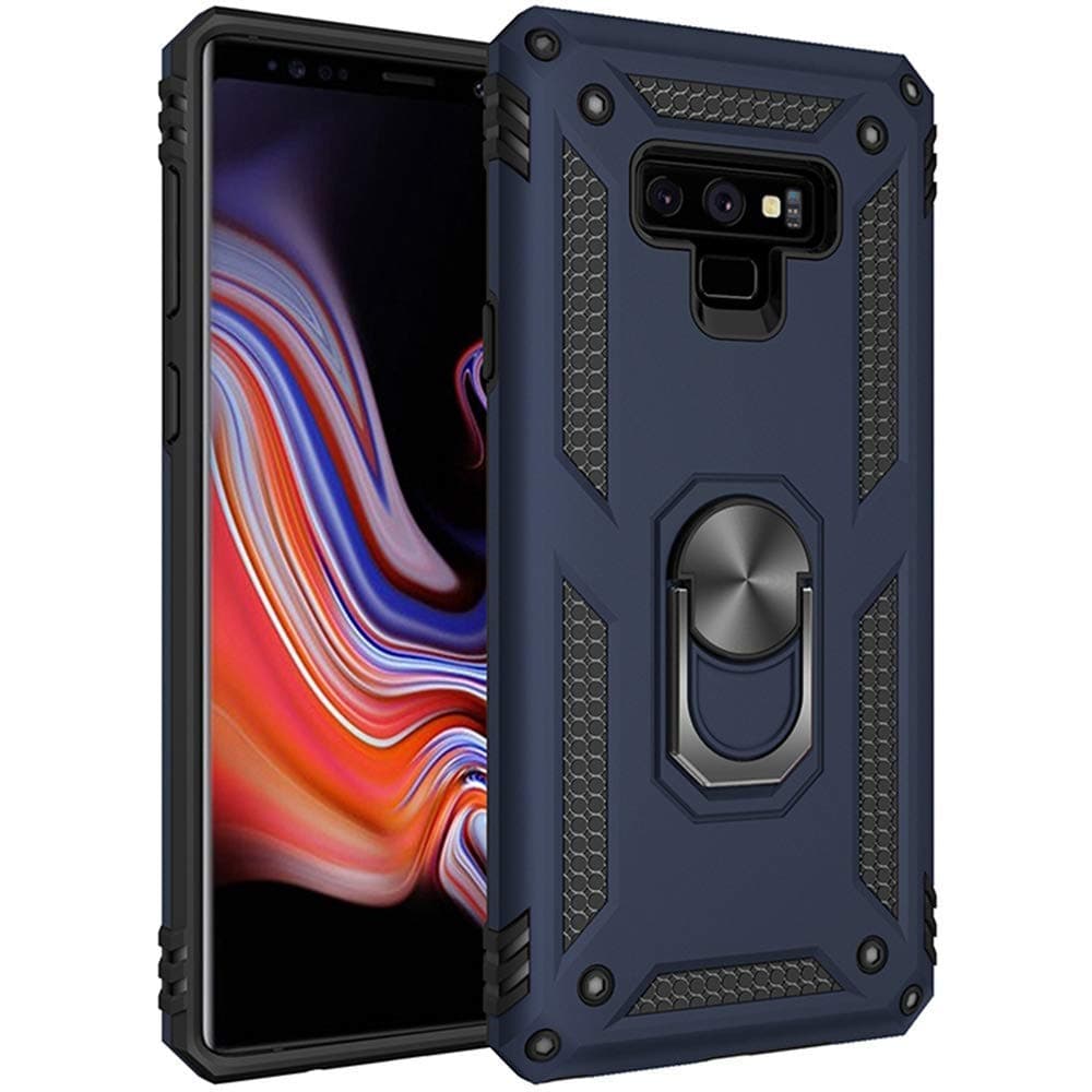 Phone case Samsung Galaxy Note 9 Magnetic Shockproof 360 Ring Holder with Kickstand for Galaxy Note 9 (Blue)