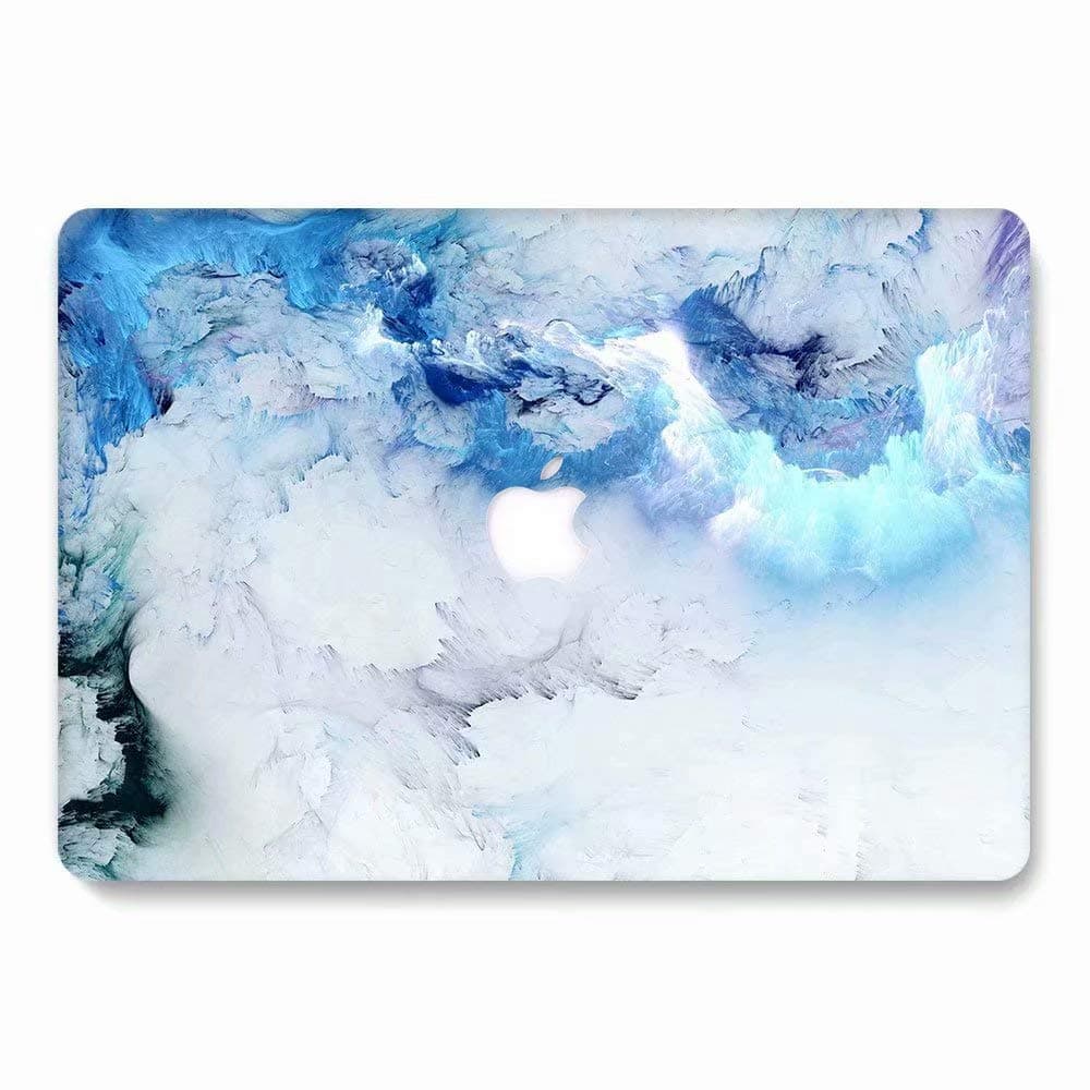 MacBook Pro 13 Retina Case, AQYLQ Matt Plastic Hard Shell Case Cover for Apple 13-inch MacBook Pro 13.3" with Retina Display Model A1502/ A1425 (2012-2015), 778 Blue & White