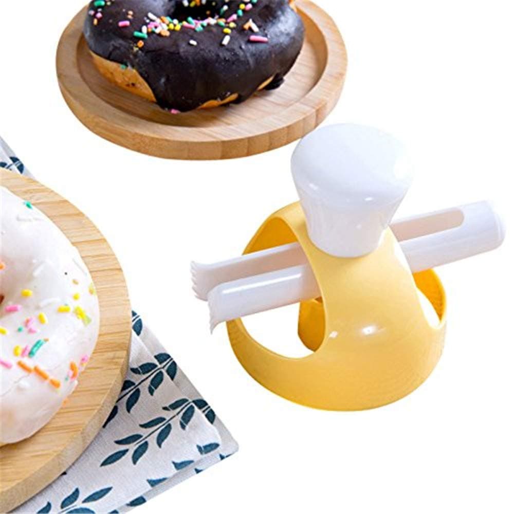 Doughnut Mould with Dipping Clip DIY Cookie Cake Bread Desserts Bakery Cutter Mold Kitchen Baking Tools Donuts Maker