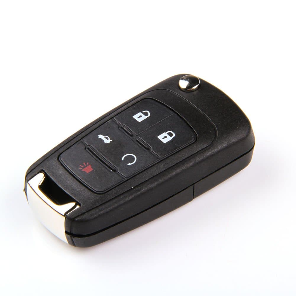 ARANA New Modify uncut switch 5 Buttons Flip Folding Remote Key Fob Case for Chevy 2010 2011 2012 2013 Chevrole