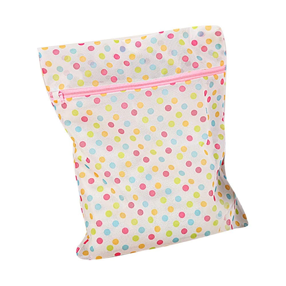 Amaone Mesh Laundry Bag Bra Wash Bags Large Drawstring For Washing Machine Delicates Clothes Bras Underwear Socks Lingerie Net Washing Bags Zipper White (40x50cm)