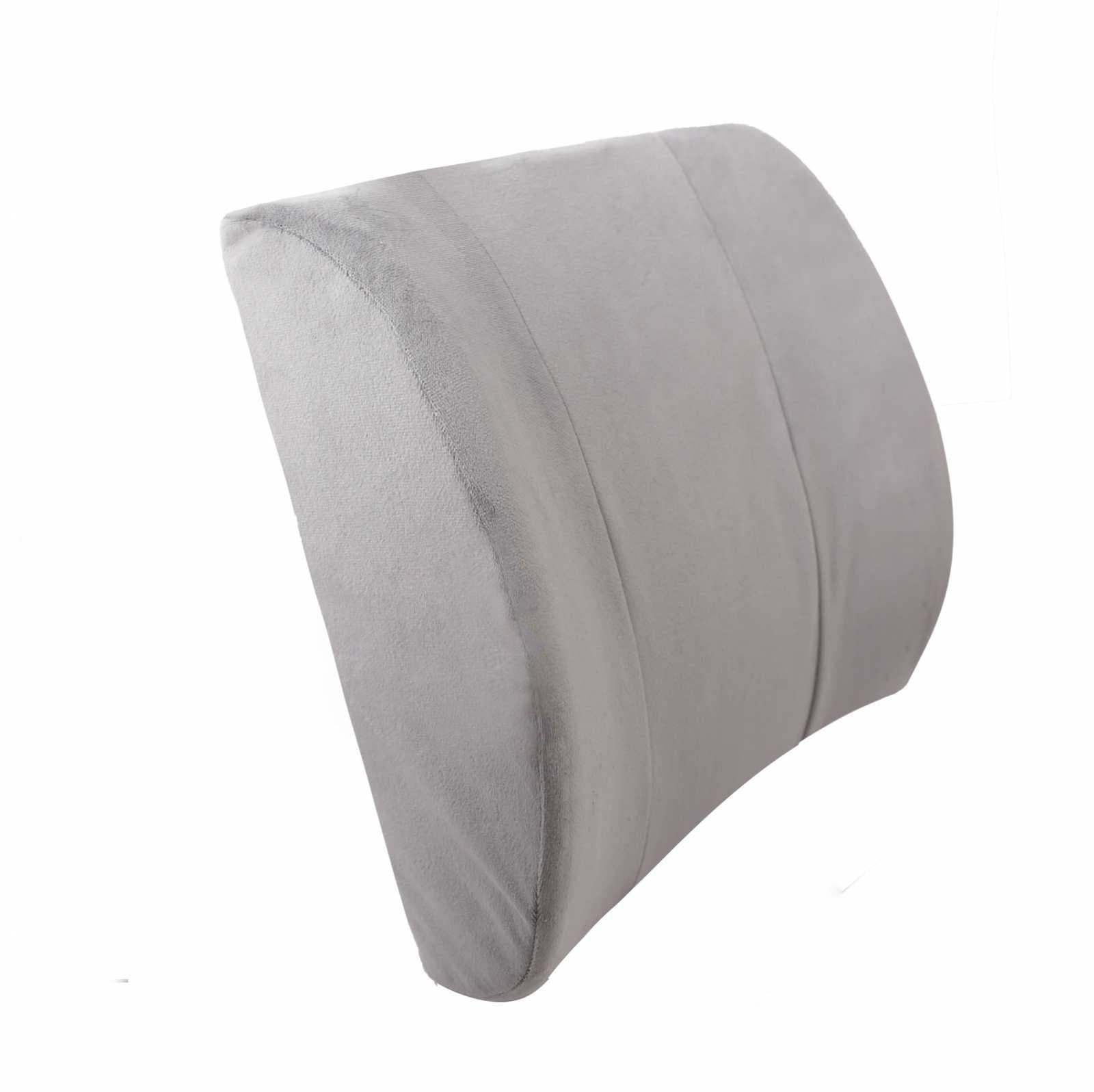Lumbar Support Cushion Pillow - Orthopedic Design for Lower Back Pain Relief (Gray)