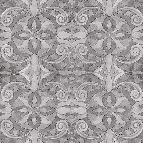 Blank Quilting Fabrics Baroque 108 Inch Quilt Backing Grey