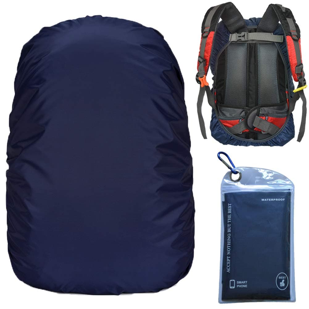 Gryps Waterproof Backpack Rain Cover with Adjustable Anti Slip Buckle Strap & Sliver Coating Reinforced Inner Layer for Camping, Hiking, Traveling, Hunting, Biking and More(15-80L)