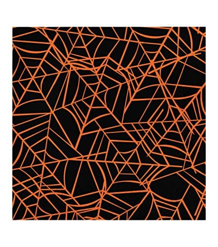 Halloween Napkins Paper - Spider Web Napkin Tableware - (2) 20ct - 6.5" x 6.5" Total 40 Napkins
