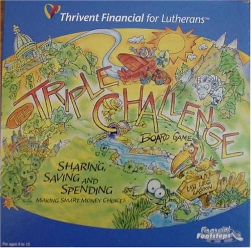 Triple Challenge Board Game; Sharing, Saving and Spending; Making Smart Money Choices by Financial Footsteps