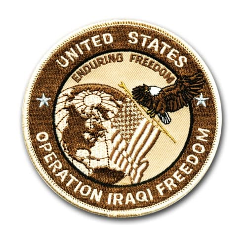 'Operation Iraqi Freedom' OIF 4" Desert Tan Military Patch