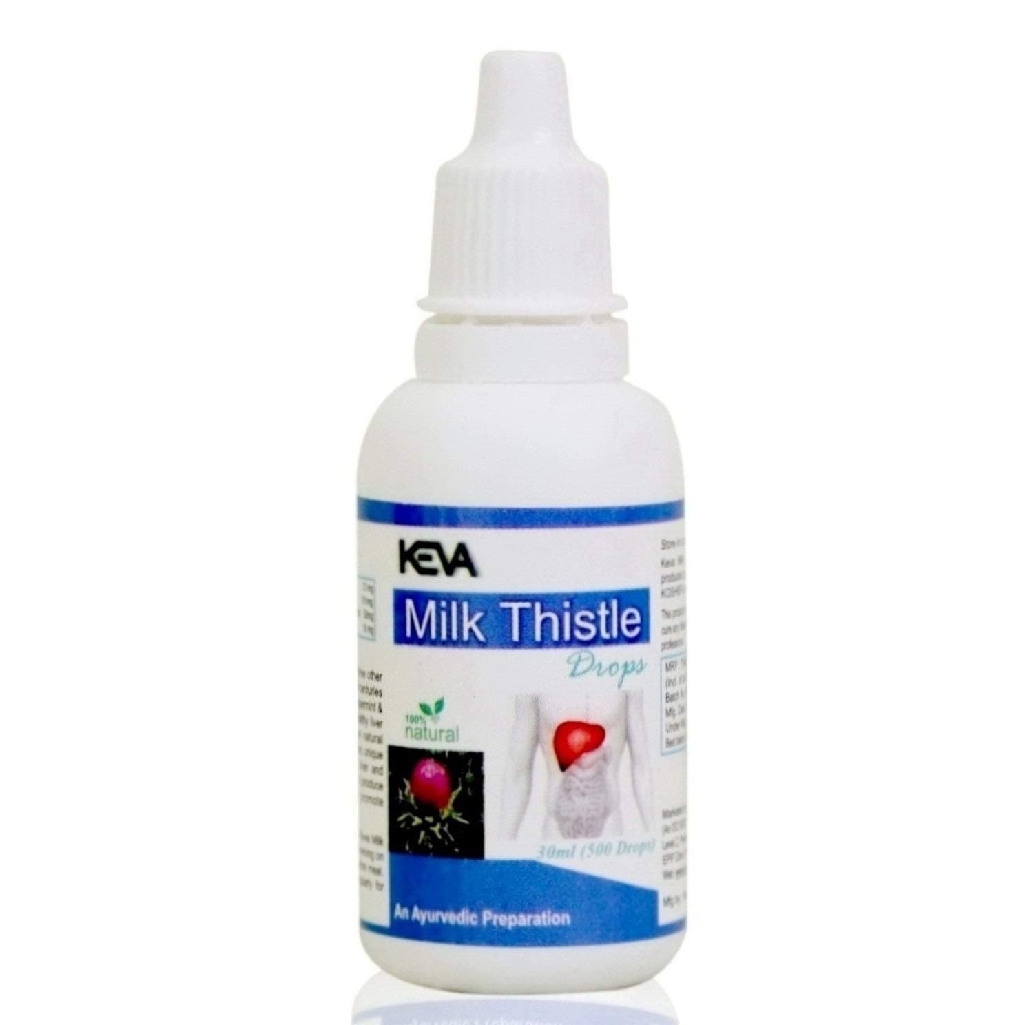Keva Milk Thistle Drops - Enriched with Most Powerful & Effective Ayurvedic Ingredients (30 ml)