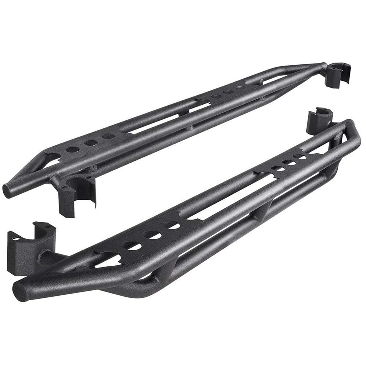 Maxiii Side Step Nerf Bars Running Board Compatible with 2007-2018 Jeep Wrangler JK 4 Door, Black Textured Powder Coating Finishing