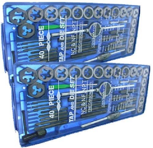 New TAP and DIE Set 80 Piece SAE & Metric W/cases Screw Extractor Remover by Night Plaza