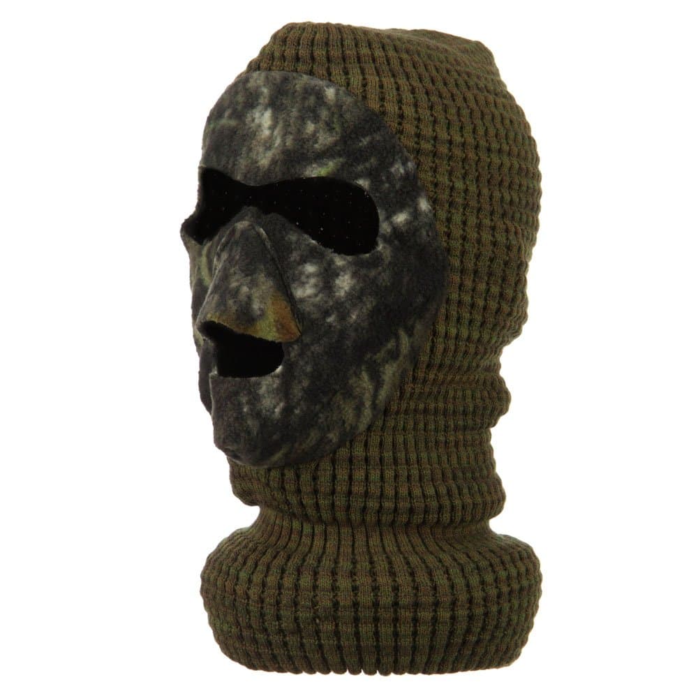 Thermal Knit 2 Hole Face Mask - Grey