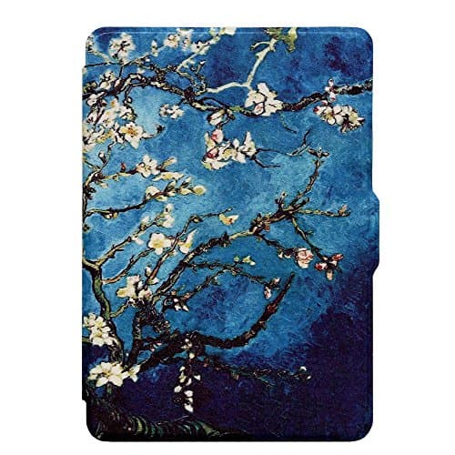 Kindle paperwhite case-Premium lightest and thinnest PU leather smart cover for all-new amazon Kindle paperwhite generations,Prunus